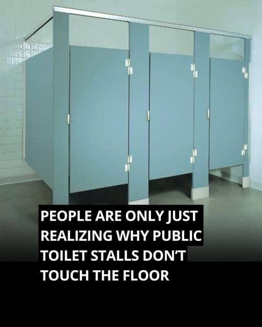 People Shocked to Learn Reason Public Toilet Doors Don’t Touch The Floor