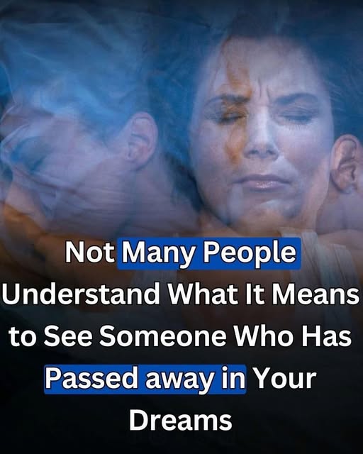 What does it symbolize when a person who passed away appears in your dream