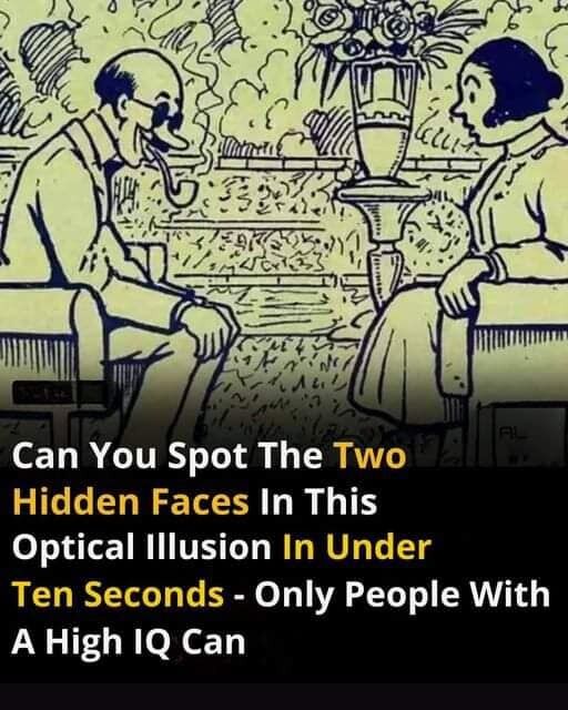 Can You Find the Two Hidden Faces Within 10 Seconds?