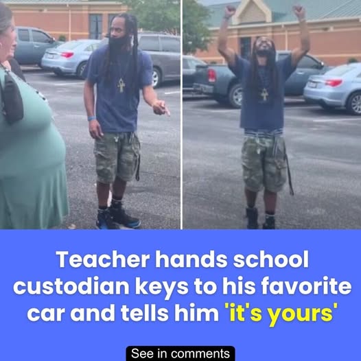 Elementary school staff help get their beloved custodian a car