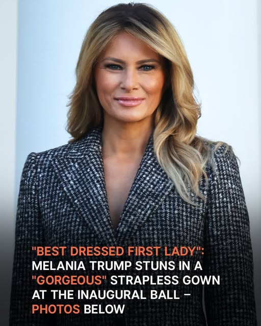 ‘Best Dressed First Lady’: Melania Trump Stuns in a ‘Gorgeous’ Dress at the Inaugural Ball – Photos