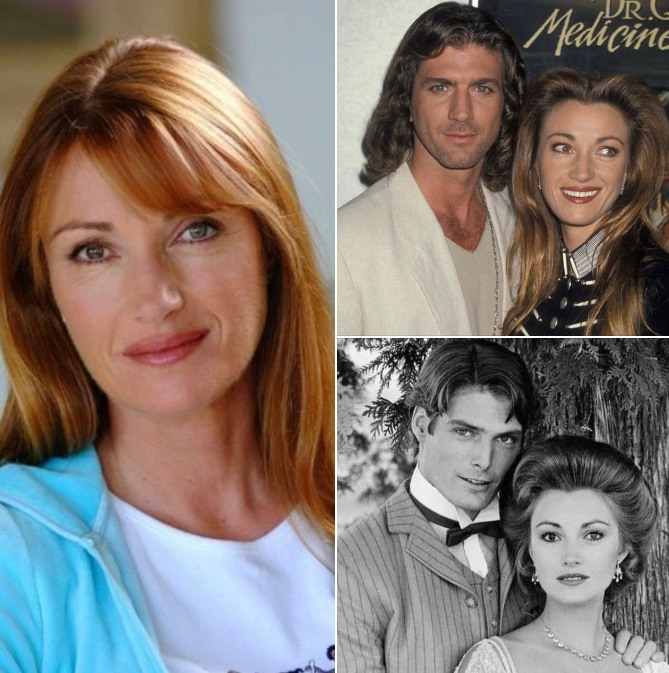 Jane Seymour shows off twin sons she gave birth to aged 44