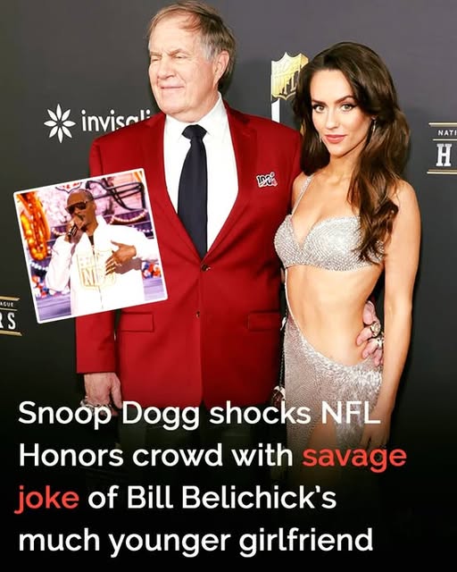 Snoop Dogg shocks NFL Honors crowd with savage joke of Bill Belichick and his much younger girlfriend